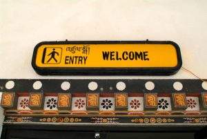 Bhutan, welcome board on Bhutan airport bhutan tour package from chennai